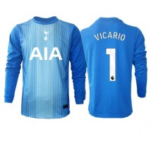 Tottenham Hotspur Guglielmo Vicario #1 Bramkarskie Koszulka Wyjazdowa 2025-26 Długi Rękaw